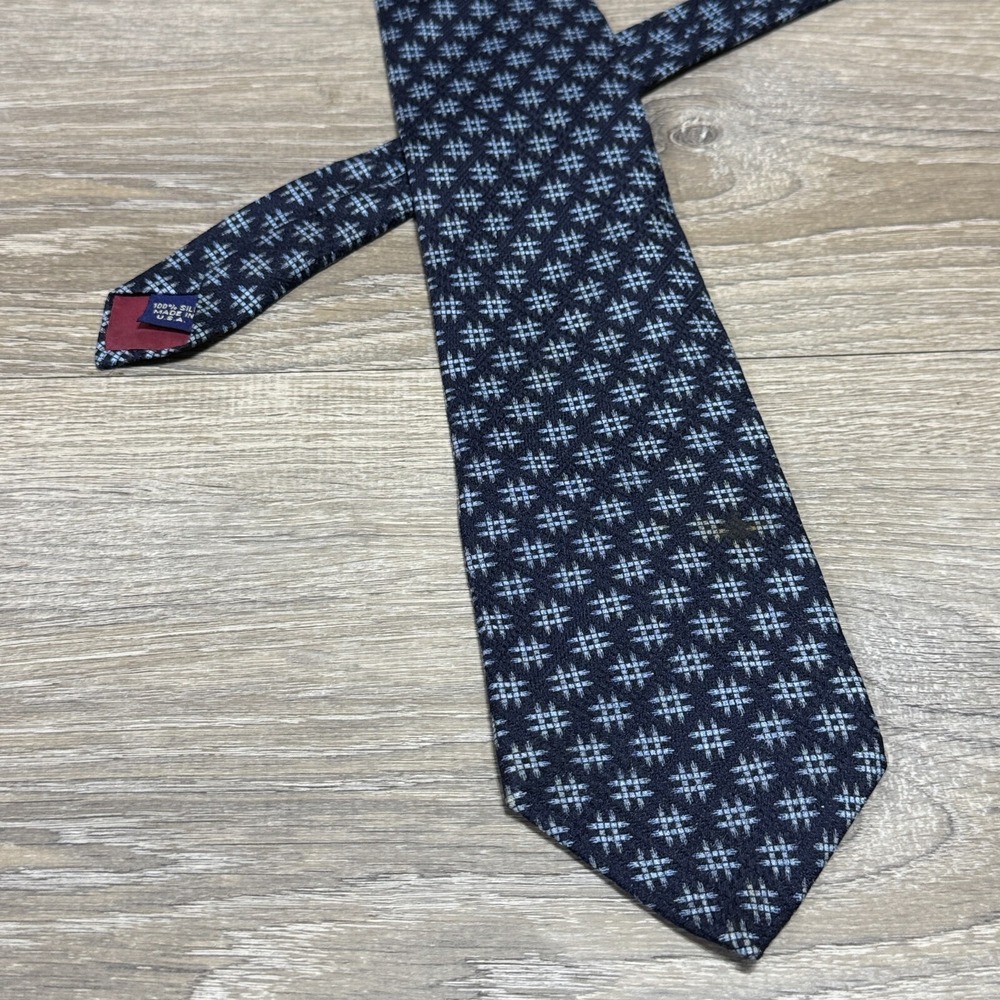 Structure Hashtag # Handmade Luxury 100% Silk‎ Neck Tie Made in USA Blue